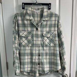 HYFVE Green and White Checkered Shirt